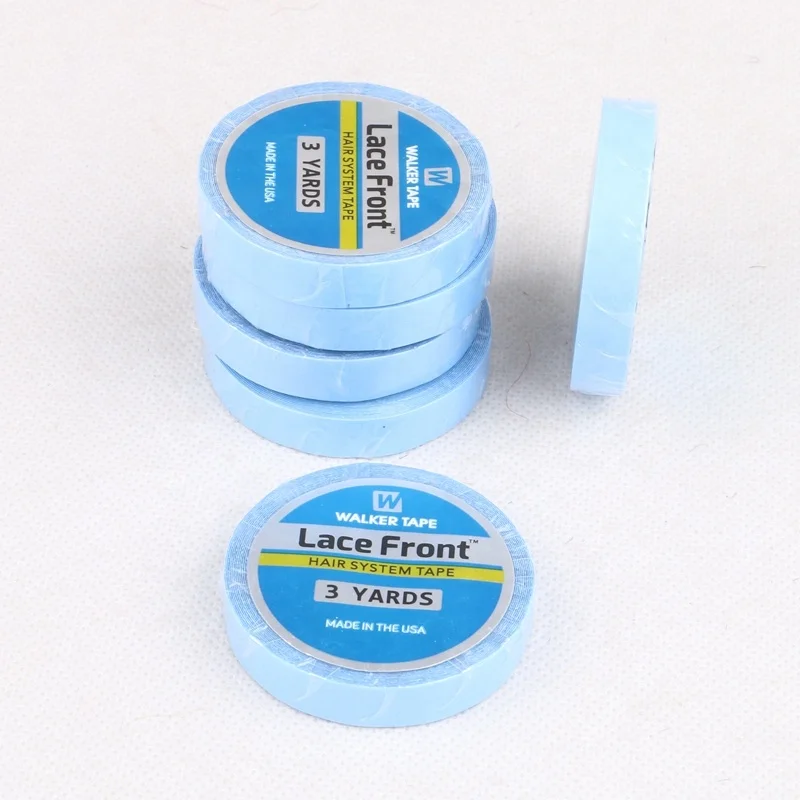 

Super Strong 0.8cm 1.9cm 2.5cmx3yards Double Sided Blue Tape Roll Hair Extensions Replacement Super Hair Tape
