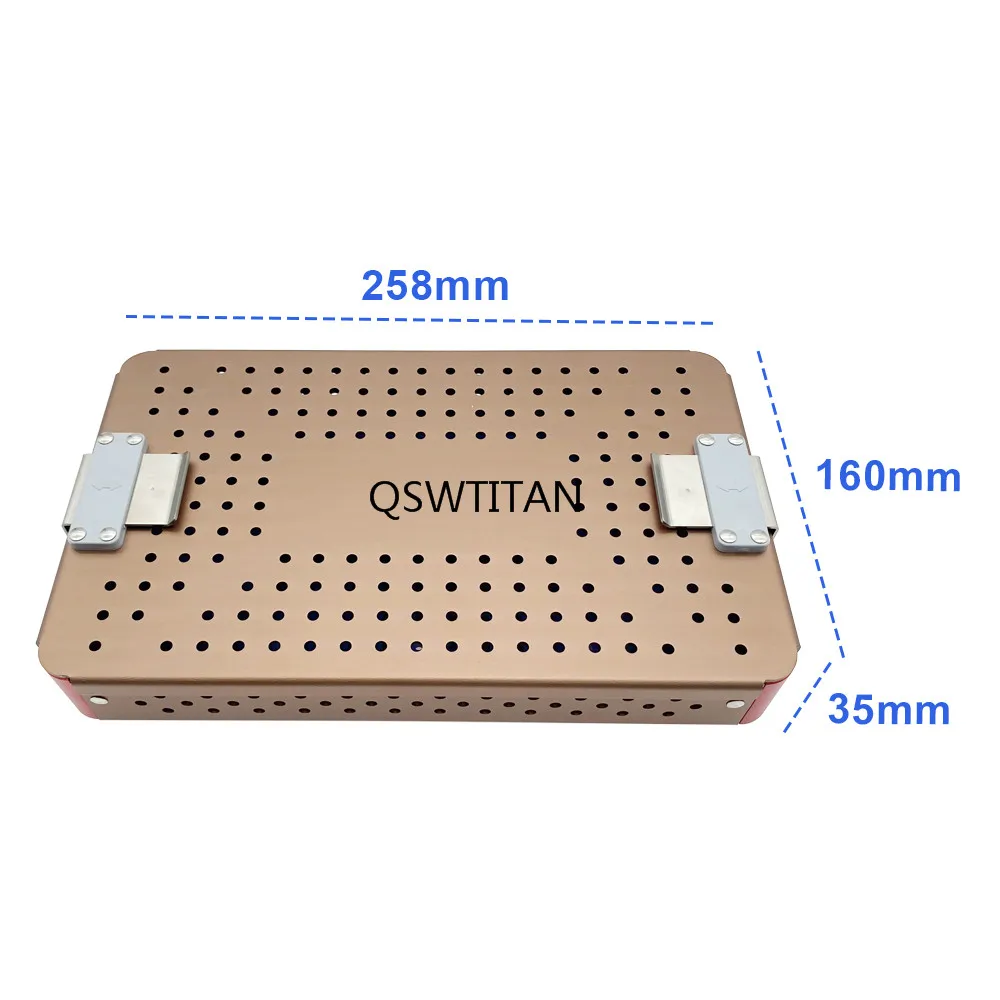 Sterilization Tray Case Box Single Layer Aluminium Sterilizing Tool for Opthalmic Instrument