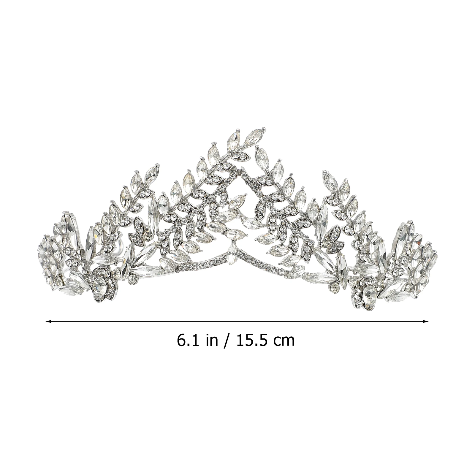 

Glamorous Rhinestone Headband Zinc Alloy Hair Accessories Bridal Crown Wedding Headdress For Parties Beach Weddings Anniversary