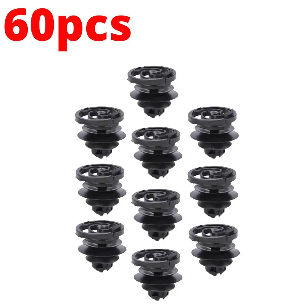 60/30pcs Car Door Trim Panel Retainer Fastener Clips For VW  Jetta Golf Mk4 B5 Push-Type Interior Decor Fastener Fixing Clip