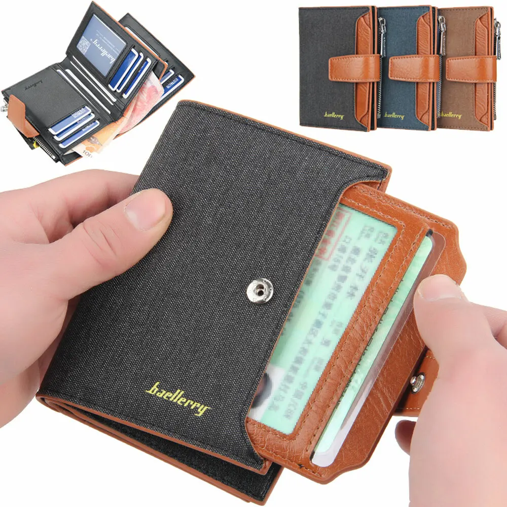 

Men's Pull-out Wallet Bifold Wallet Multi-card Slot Purse Credit Card Holder Clutch Bag Business Casual Large Capacity Bag