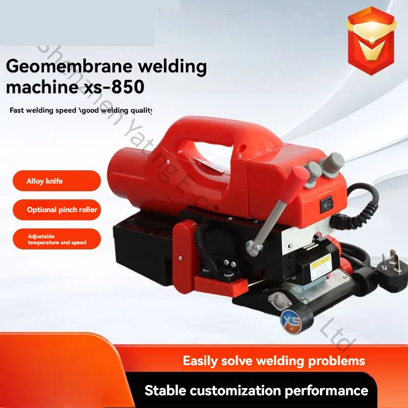 HDPE Anti-Seepage Membrane PVC Waterproof Board Thermal Fusion Dual-Guide Climbing Welder Plastic Welding Machine