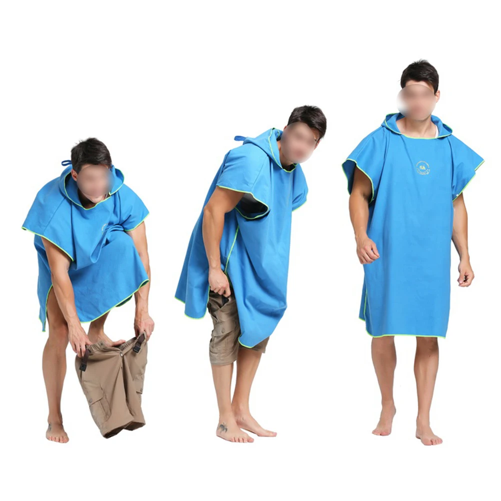 

109 *91cm Beach Bathrobe Bathing Swimming Anti-light Fast Drying Cloak Bathrobes