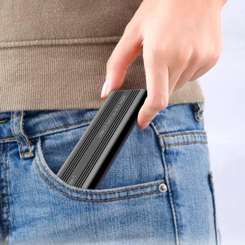 USB 3.2 M.2 Solid Disk Aluminum Case 5Gbps Fast Type C Connection