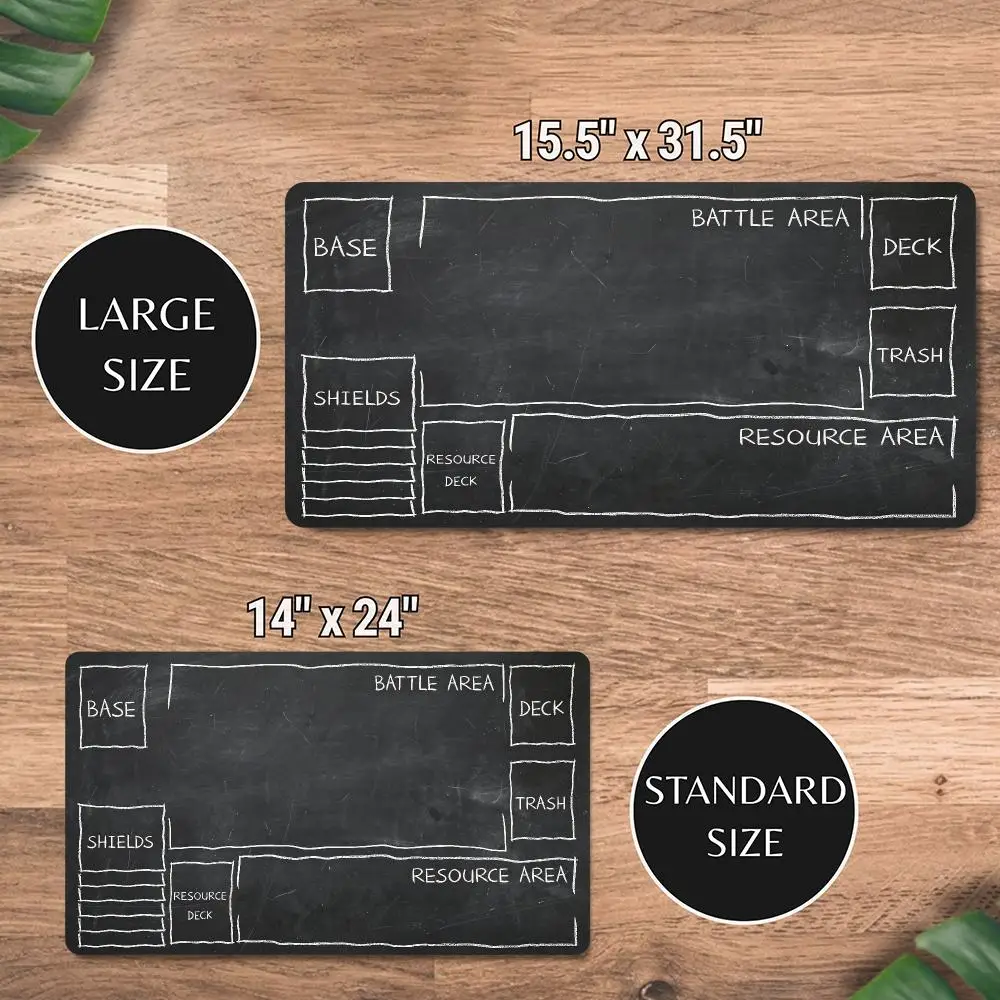 Blackboard Style MTG&TCG Game Play Mat Magic Party Tabletop Playmat Durable Rubber for Games 35X60cm Mouse Pad Offices Desk Mats