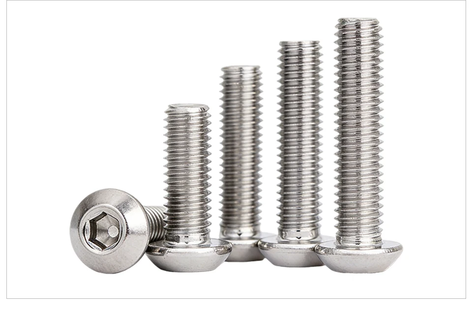 ISO7380 Innensechskant-Schraube mit Knopfkopf 304 Edelstahl A2-70 M3 M4 M5 M6 M8 M10 Innensechskant-Befestigungselemente – Detail 8