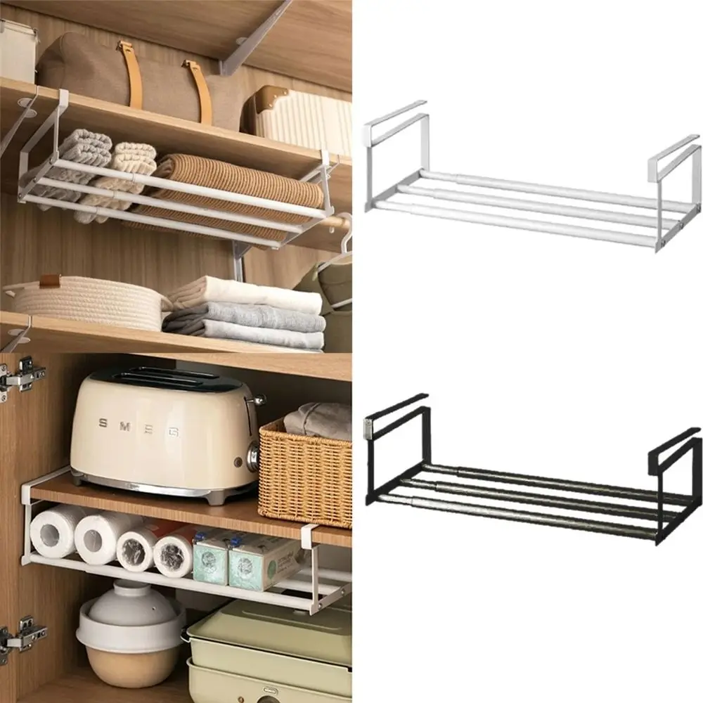 Simple Partition Shoe Tray storage Household Retractable Under Hanging Layered Space-Saving Multi-Purpose Cabinet Class Shelves