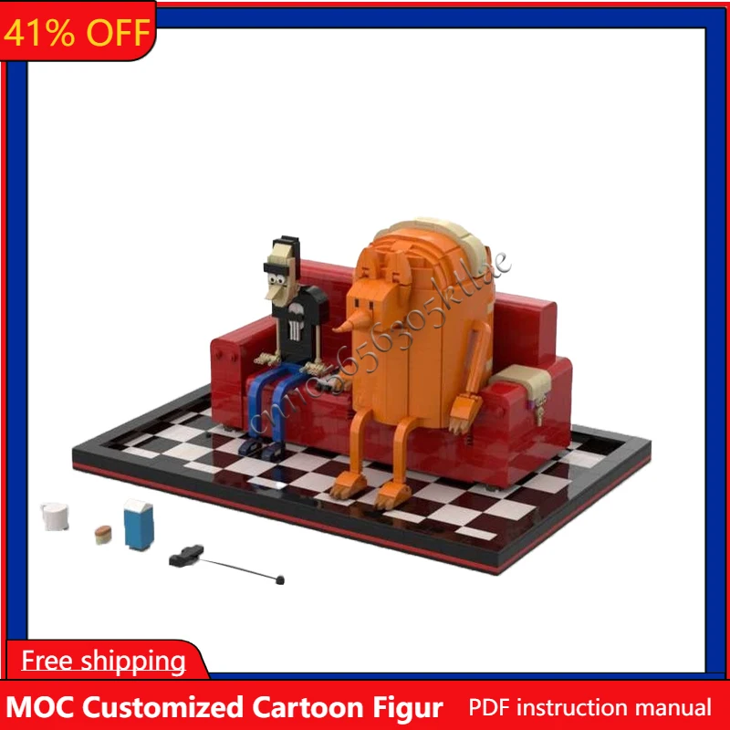 

2047 PCS On The Sofa Zerocalcare Armadillo Brickheaded Sets DIY Creative Education Assembly Toys Kids Gifts Collection Display