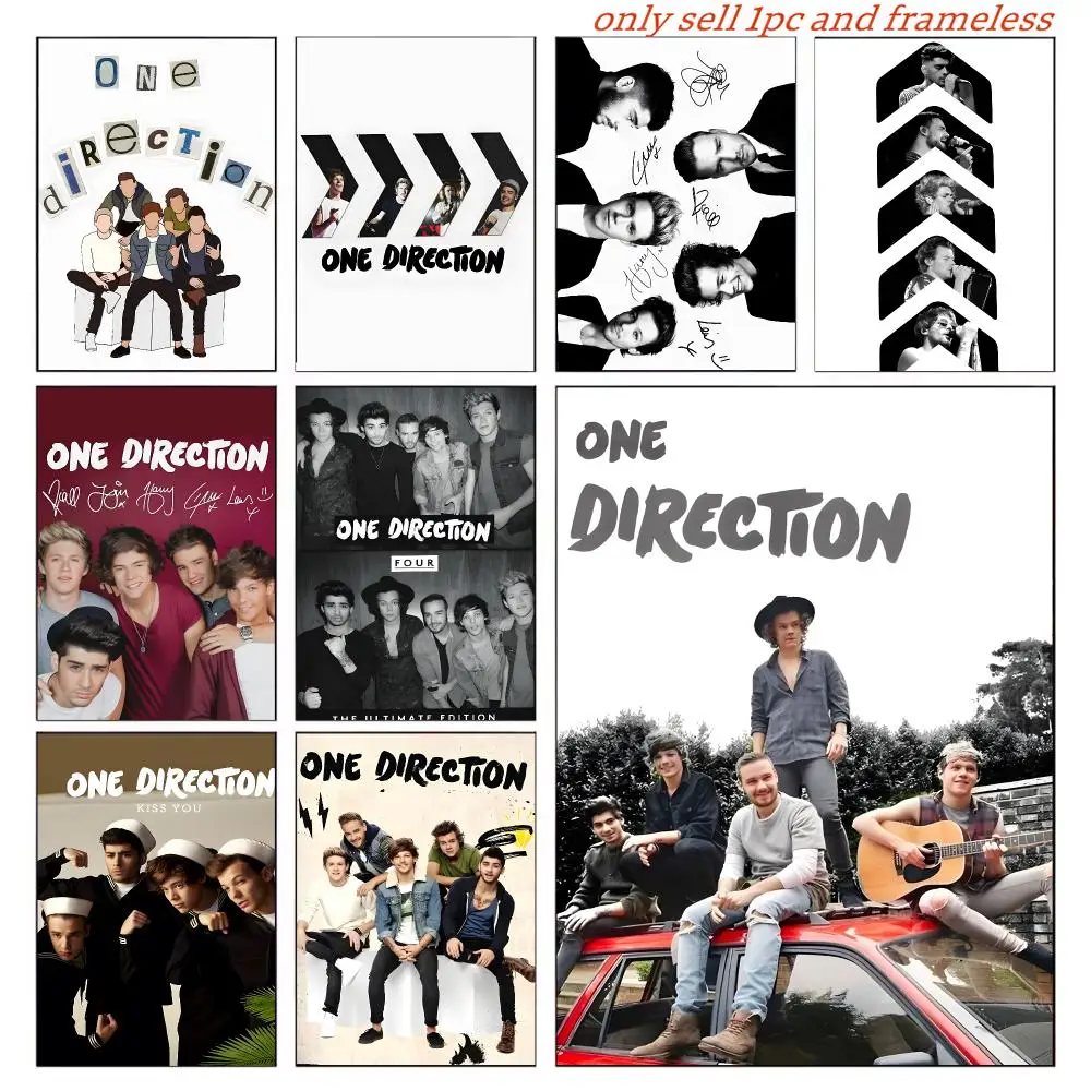 One D-direction Band Singer Poster Posters Sticky Vintage Room Home Bar Cafe Decor Kawaii Room Decor