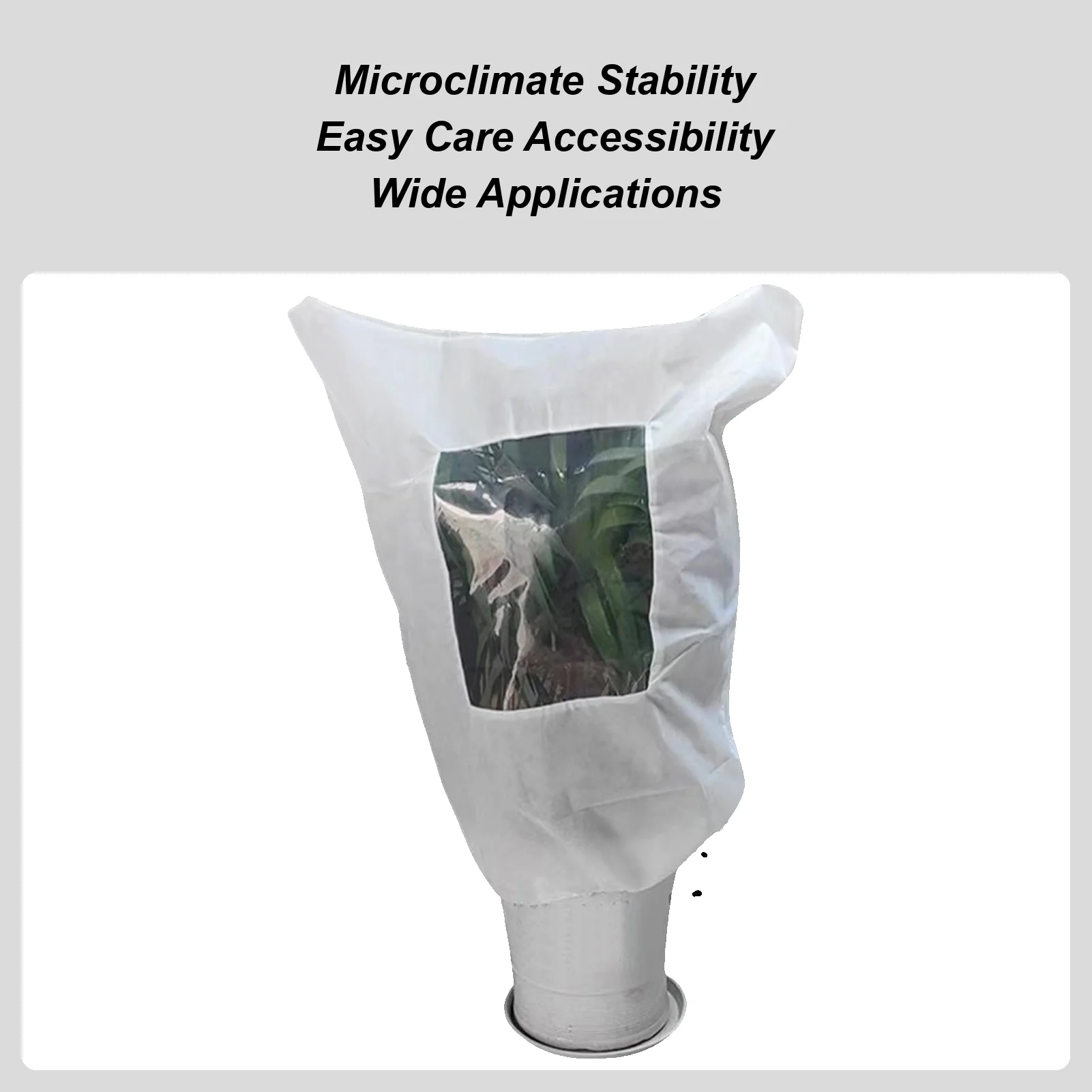 

Зимний чехол для растений, защита от мороза для садовых растений, термозащита для цветов с шнурком для садовой теплицы, поднятая