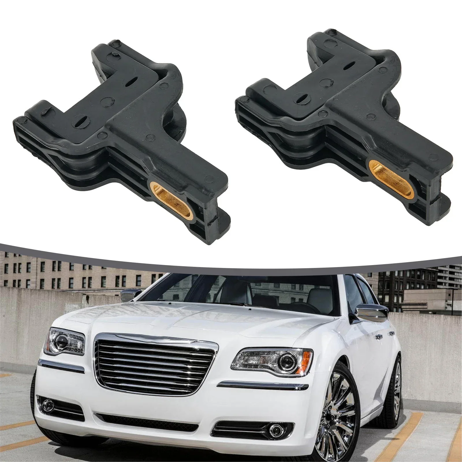 2pcs Upper Radiator Bracket Insulator 4596474AD 04596474AD For Chrysler 300 For Dodge For Charger For Magnum For Challenger