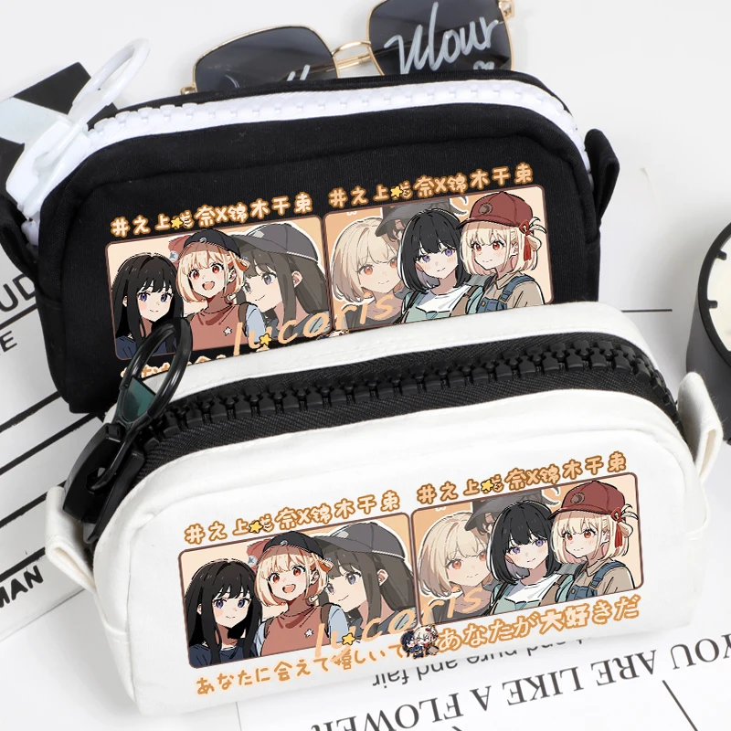 

Аниме Lycoris Recoil пенал Nishikigi Chisato Inoue Takina косплей сумка-ручка студенческий пенал мультяшная косметичка для хранения