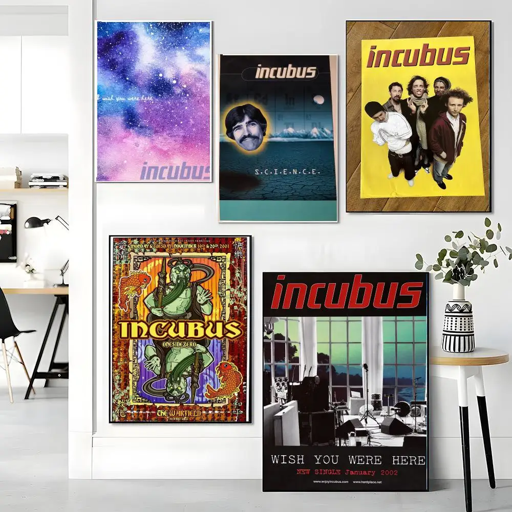 band I-Incubus-S Painting Calligraphy Boho Botanical Decor for Living Room Elegant Home Style