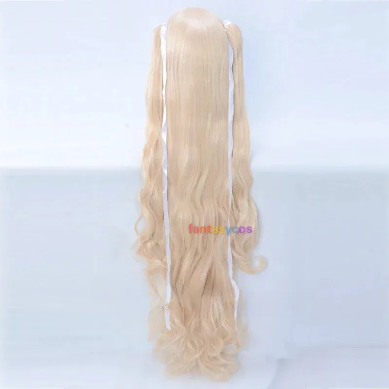 

Kirakishou Cosplay Wig Rozen Maiden Blonde Long Wavy Lolita 120cm Synthetic Heat Resistant Wigs for Halloween Costume Role ADD42