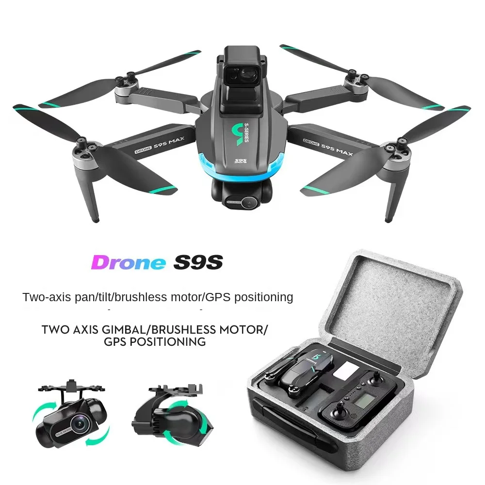 S9S Max Drone 8K Professinal 4K HD Camera Wide Angle GPS Optical Flow Localization Brushless Motor RC Quadcopter Apron Sell