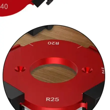 /Aluminum /Alloy /Radius Jig Router Templates R10-R50 Chamfer Positioning Tools For Woodworking Inside Outside Corner Cutting