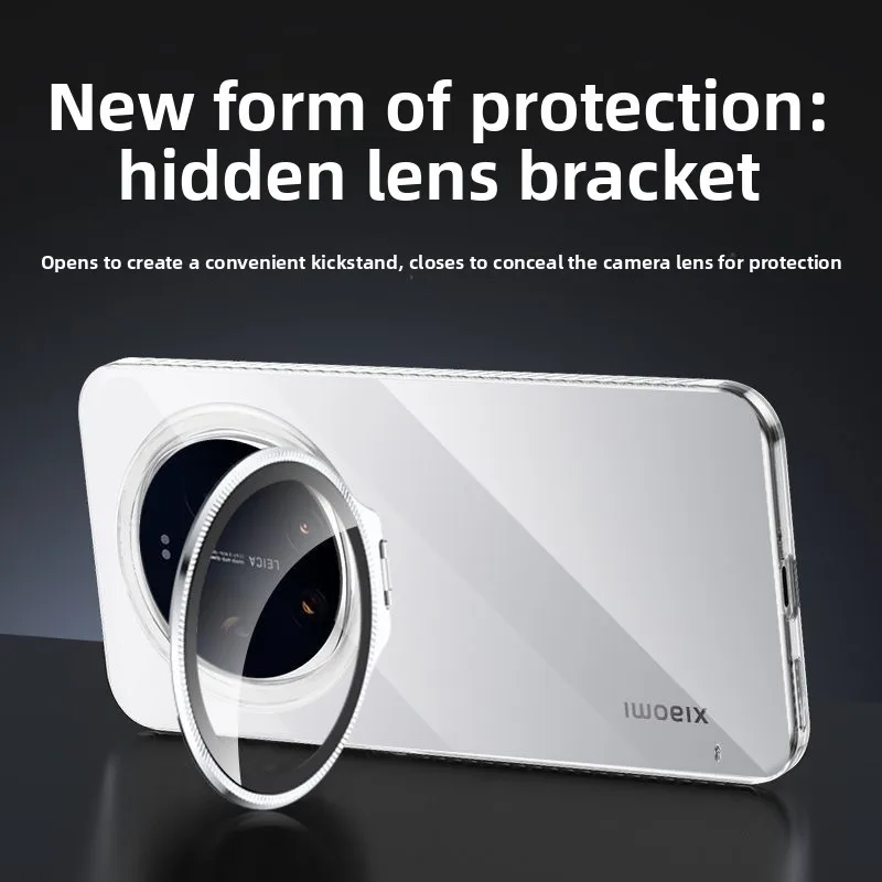 Etui na Xiaomi 17 Ultra Leica Edition, przyjazne dla skóry, przezroczyste, z niewidocznym uchwytem na obiektyw, osłona PC na XiaoMi 17Ultra Funda — zdjęcie produktu 5