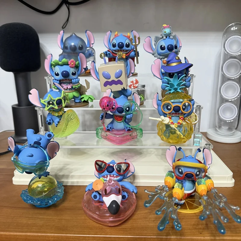 Disney Stitch Zomer Carnaval Serie Blinde Doos Speelgoed Anime Schattige Trendys Ornament Modelcollectie Pop Mystery Box Verrassing Geschenken