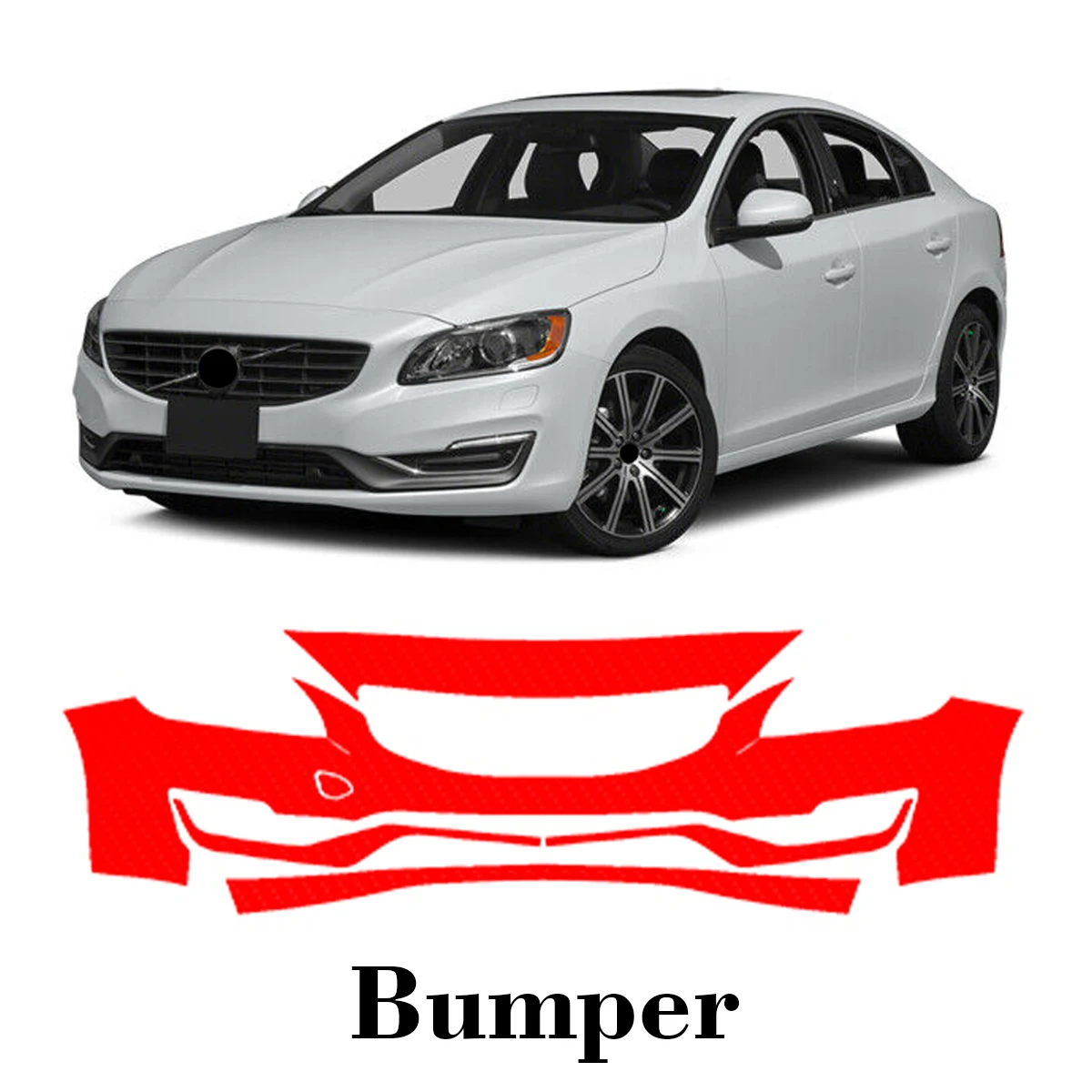 

Car Precut Paint Protection Film Front Bumper Anti-scratch Exterior TPU PPF For Volvo S60 Base 2014-2017