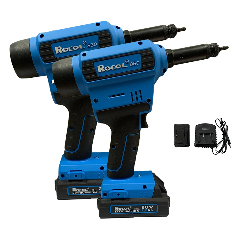 YYHC-Electric Power cordles Hand Riveter Riveting Gun Cable Aluminum/Steel Nut Rivet Tool for M3-M10