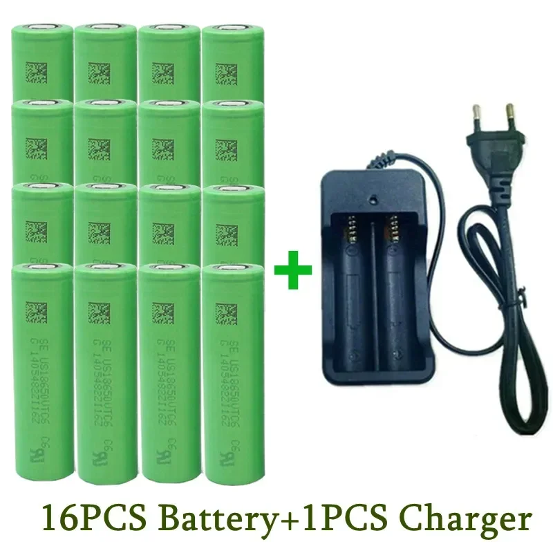 18650 Battery 2023NewBestselling VTC6 Li-ion 3.7V 3000MAH+Charger RechargeableBattery Suitable Screwdriver Battery