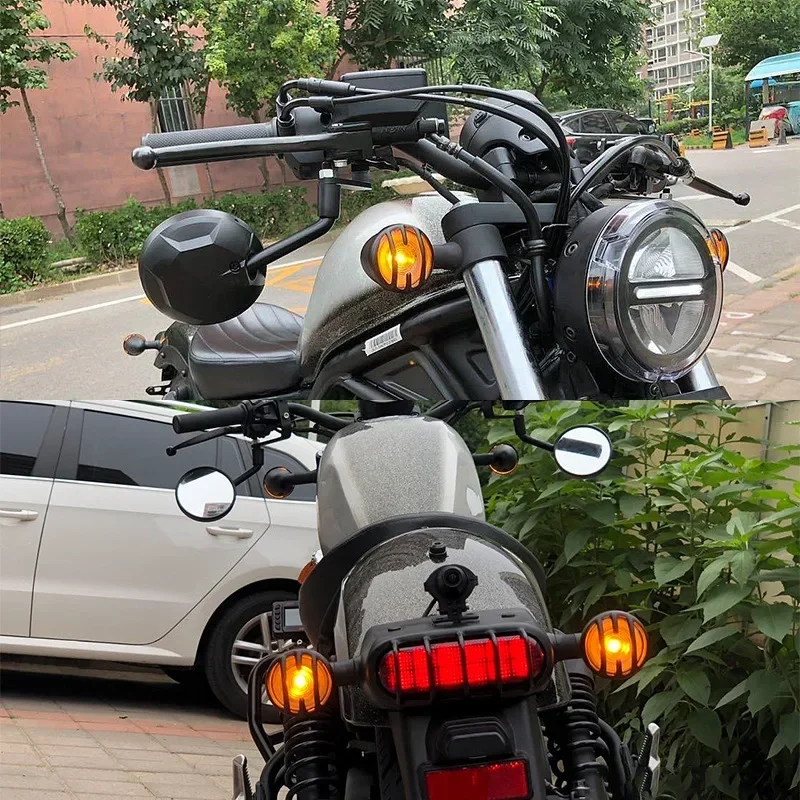 

For Honda REBEL CM300 CM500 CM1100 Motorcycle Lamp Protection Housing ABS Headlight Taillight Turn Signal Cover Accessories