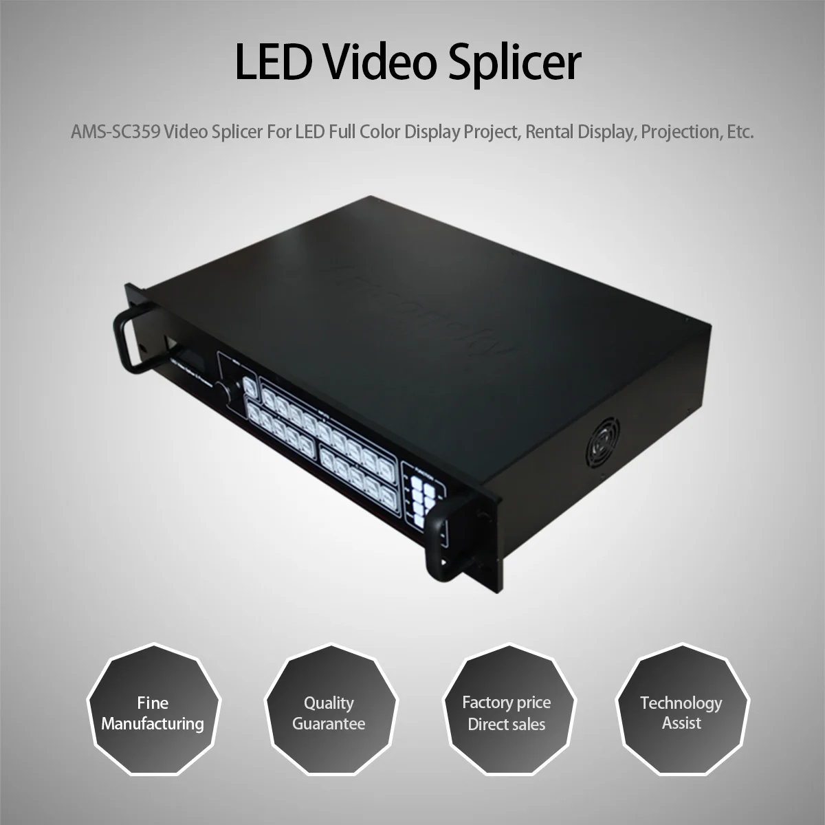 OEM Service Video Processor SC359 for Led Screen like Vdwall LVP605 615 Nova VX4S with 2U Flight Case