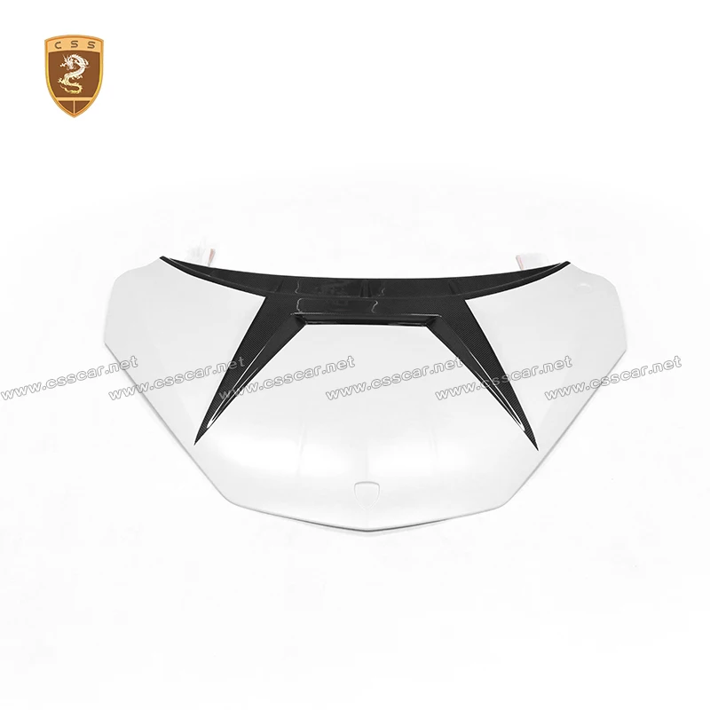 Car Racing Engine Hood Bonnet Dry Carbon Fiber Body Kit For Lamborghini Revuelto MSY Front Vent Bonnet Cap
