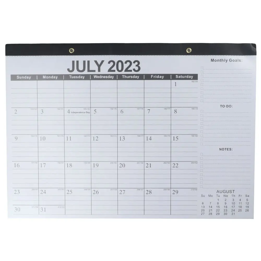 

18 Months Wall Calendar Year Planning Note 2024-2025.6 Hanging Calendar Schedule Paper Hanging Planner Office