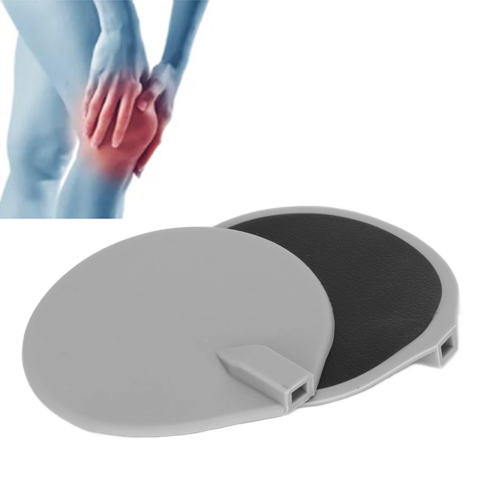 

2Pcs 95mm / 3.7in Electrode Pads 95mm Round Soft Comfortable Silicone Physiotherapy Accessories Body Electrode Pads