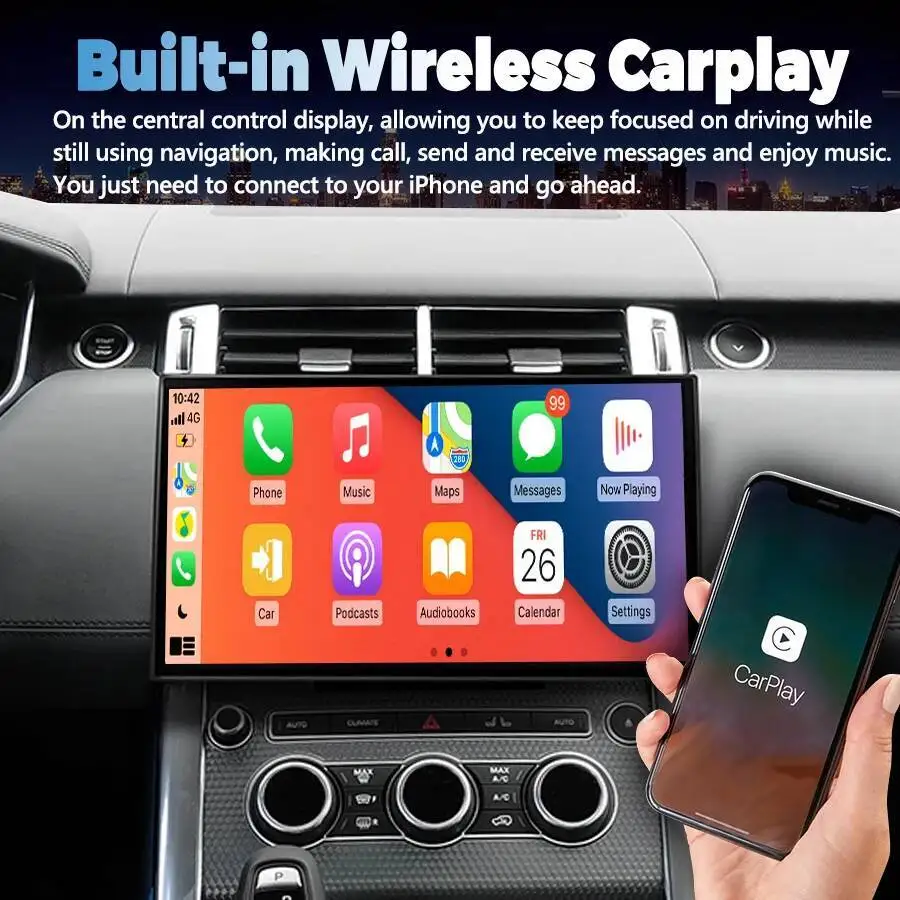 أندرويد 14 بلوتوث DSP ستيريو لاند روفر سبورت L494 2014-2017 الملاحة 11.4 بوصة سيارة الوسائط المتعددة مشغل فيديو رئيس وحدة