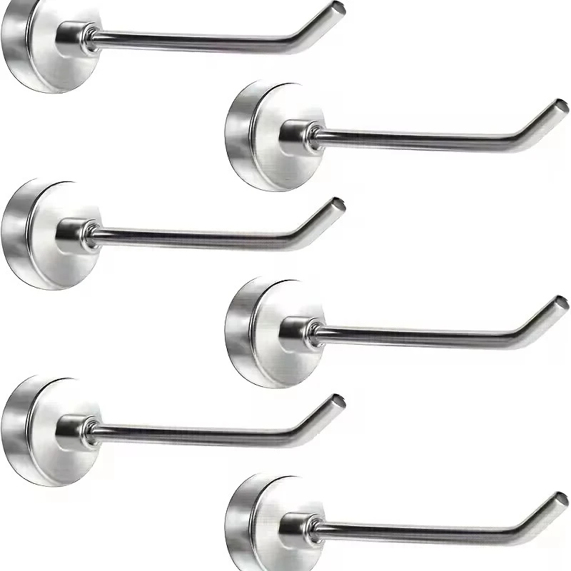 20Pc Strong Magnetic Hook Heavy Duty Right Angle Neodymium Magnet Multi-purpose Hanging Holders for Kitchen Bathroom DIY Storage