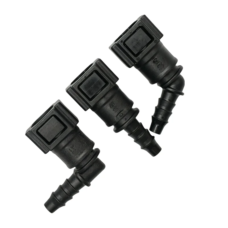 7.89mm 7.89 ID6 Fuel line quick connector 5/16 Fuel pipe joint plastic fittings female connector with double lock 2pcs a lot