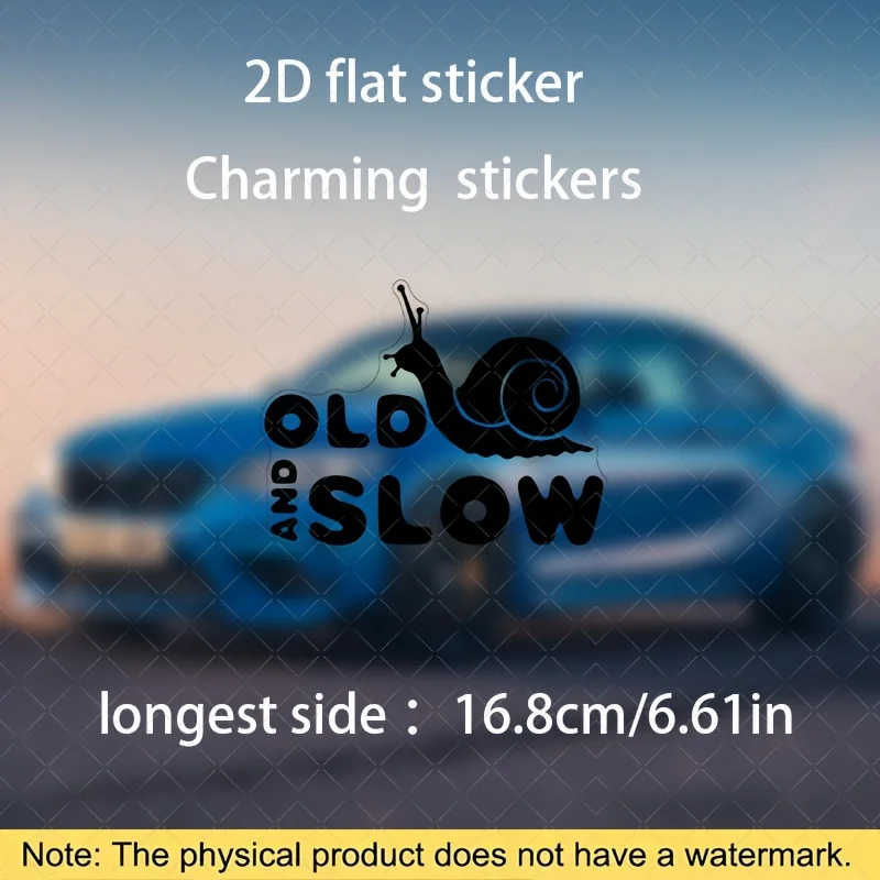 1Pc Funny Slow Snail Pattern Waterproof Vinyl Sticker For Car Fuel Tank Decor