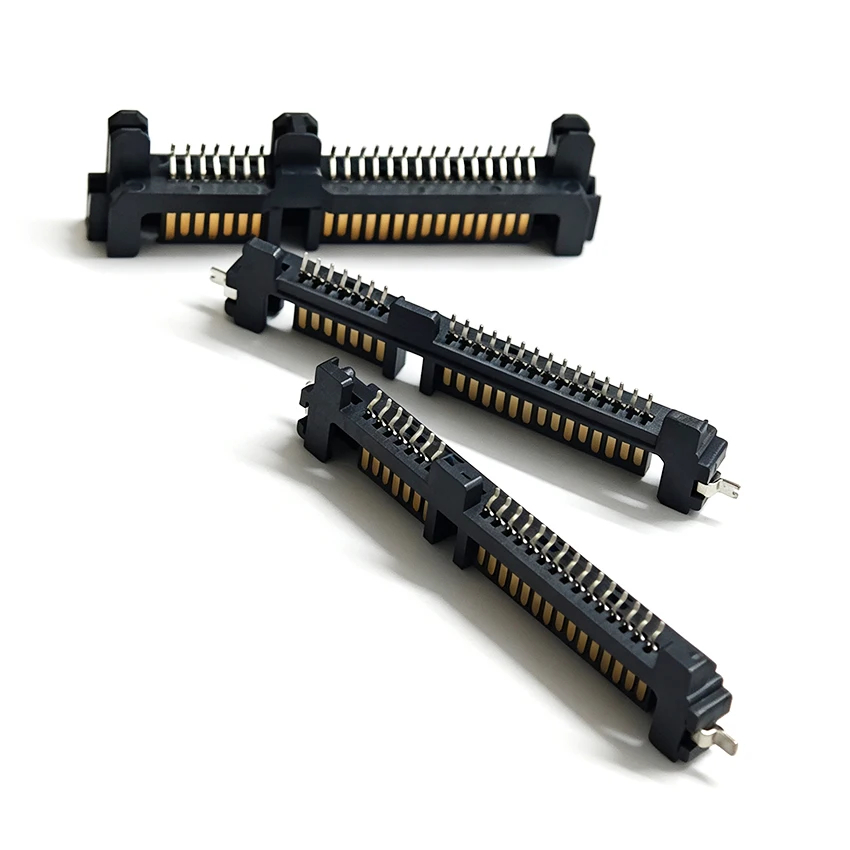 3/5PCS SATA7+15P Sinking Board 1.0 Male Socket Solid State Drive Plug SATA 22PIN SMT Male Head Notebook Hard Drive Connector