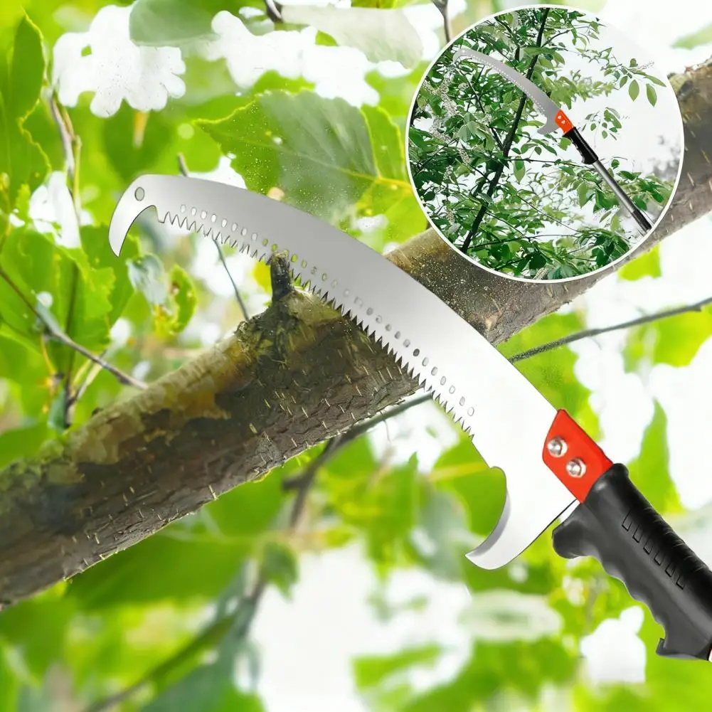 Pole Saw with Adjustable Length Telescopic Tree Trimmer Telescopic Tree Pruner Pole Saw for High Branch Repair Trimming for Tree