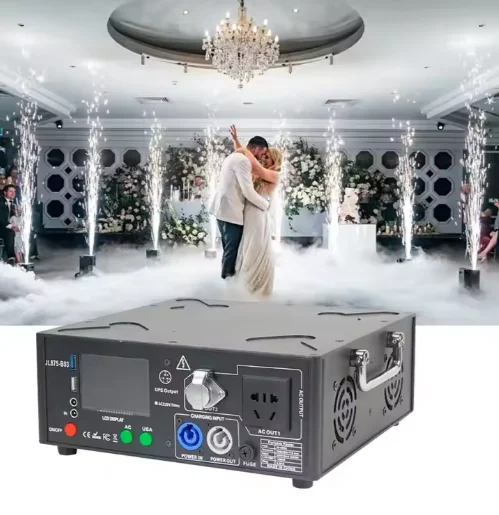 Battery Pack 1000W Wireless Control Portable Power Battery Wireless Charging Base Cold Spark Machines Stage FX