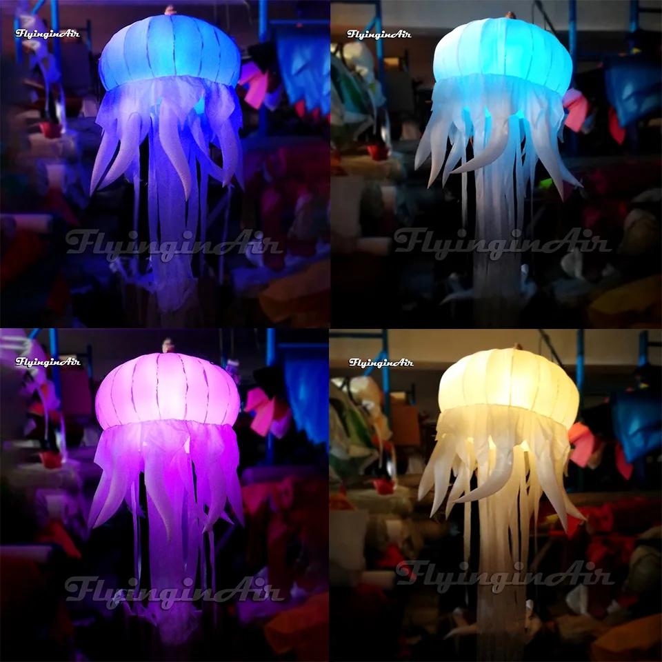 

2m/3m Personalized Balloon Hanging Inflatable Jellyfish With Color-changing Light For Concert And Party Decoration