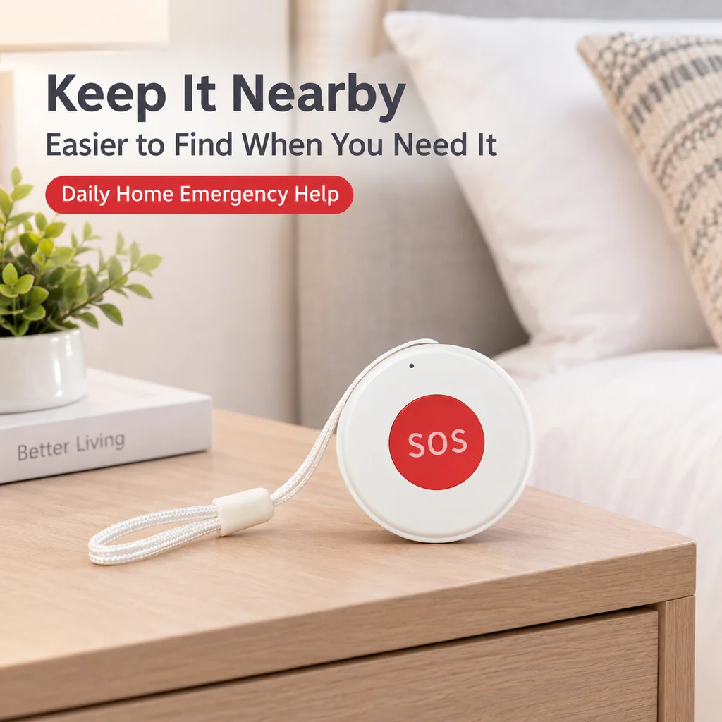 Tuya WiFi SOS Button One Key Emergency Call Wireless Security Alarm Panic Device for Elderly Kids Home Safety Smart Life APP
