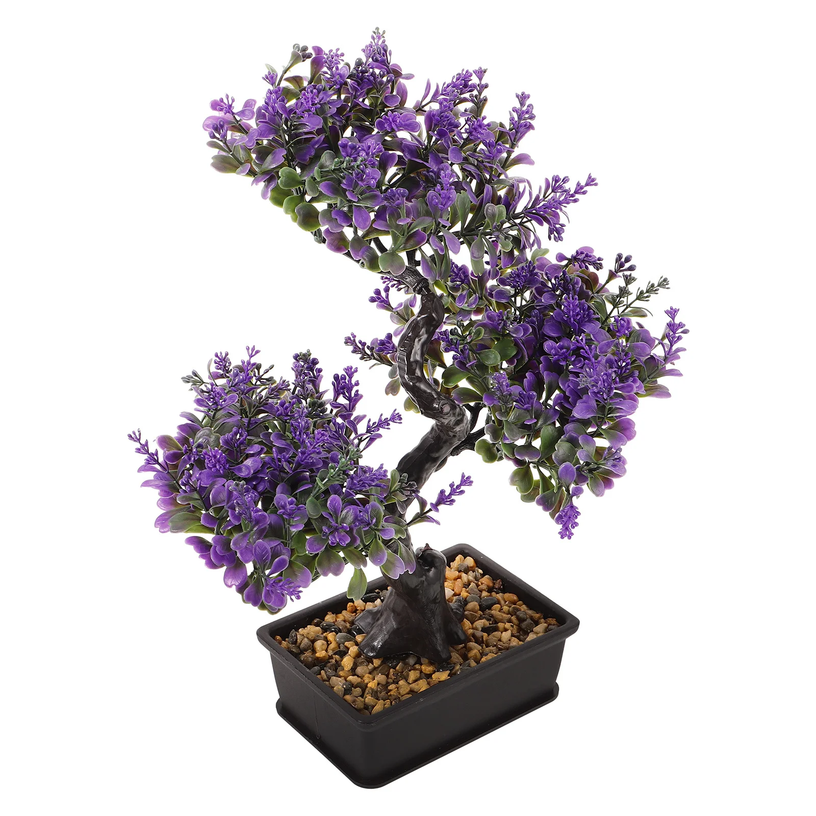 

Artificial Tree Bonsai Decorative Potted Plant Faux Plant Easy to Clean Lightweight Portable Artificial Tree for Decoration