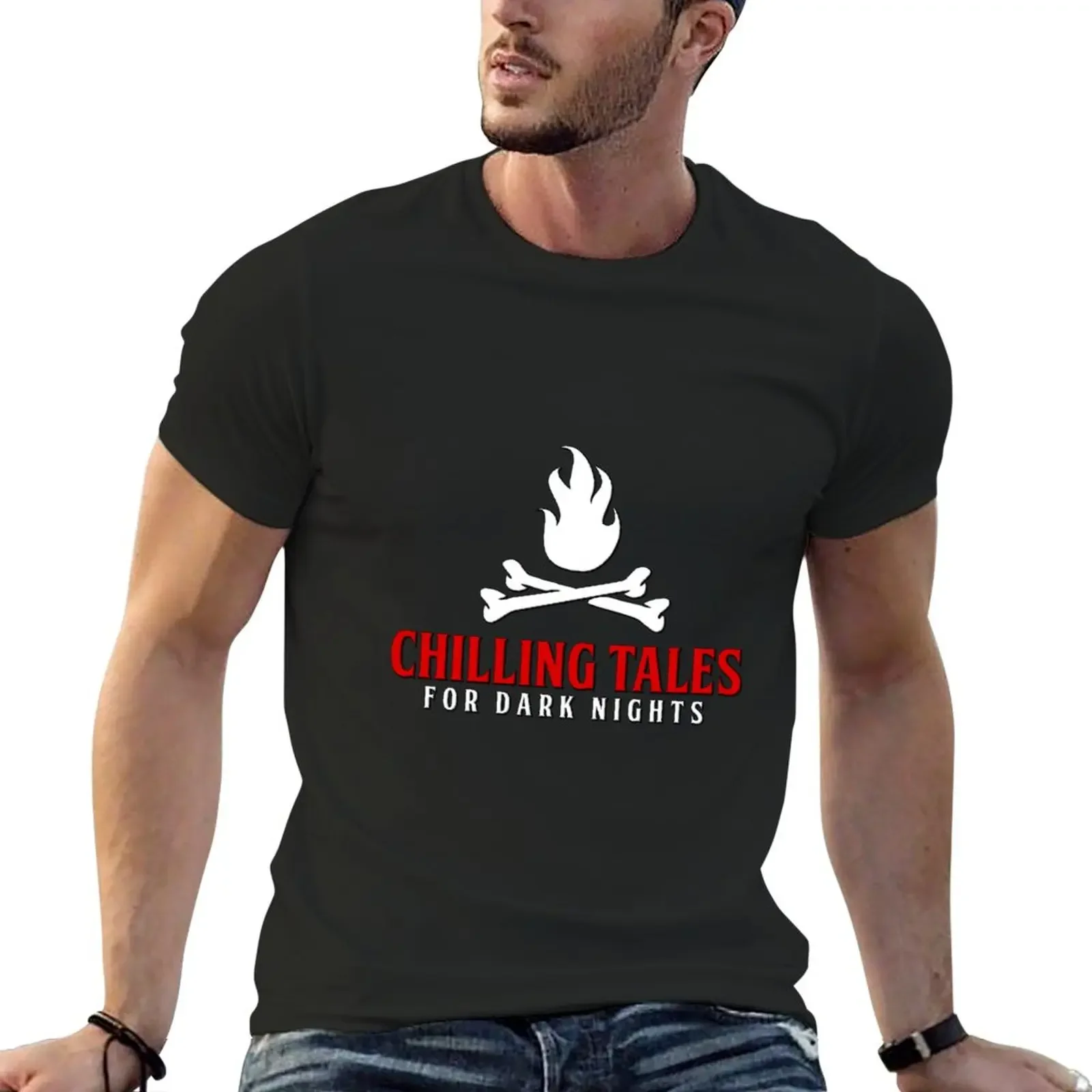 Chilling Tales for Dark Nights Logo T-Shirt customized t shirts new edition t shirt mens t shirt