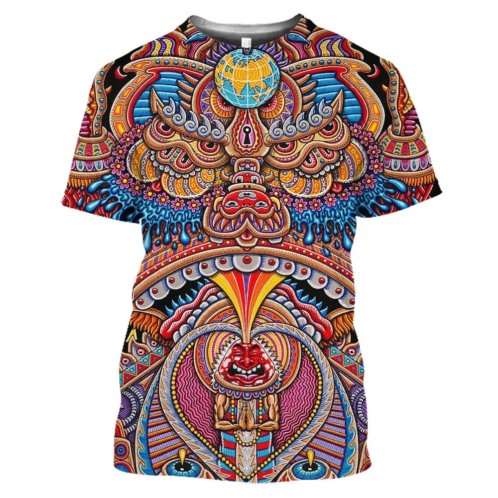 Brand Galaxy 3d Print T Shirt Men Psychedelic Swirl Tshirt Casual Colorful Anime Clothes Music Printed Gothic T-shirts