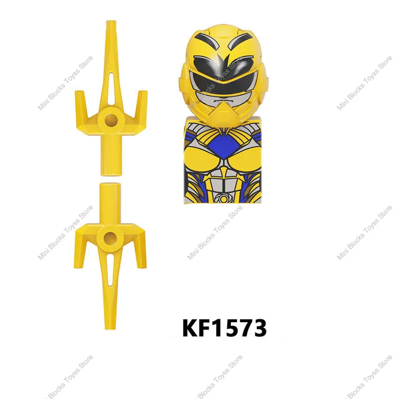 KF6144 Anime Mattoni Bambole Azione Red Warrior Mighty Morphin Mattoni Mini Building Blocks Figure Giocattoli per I Bambini