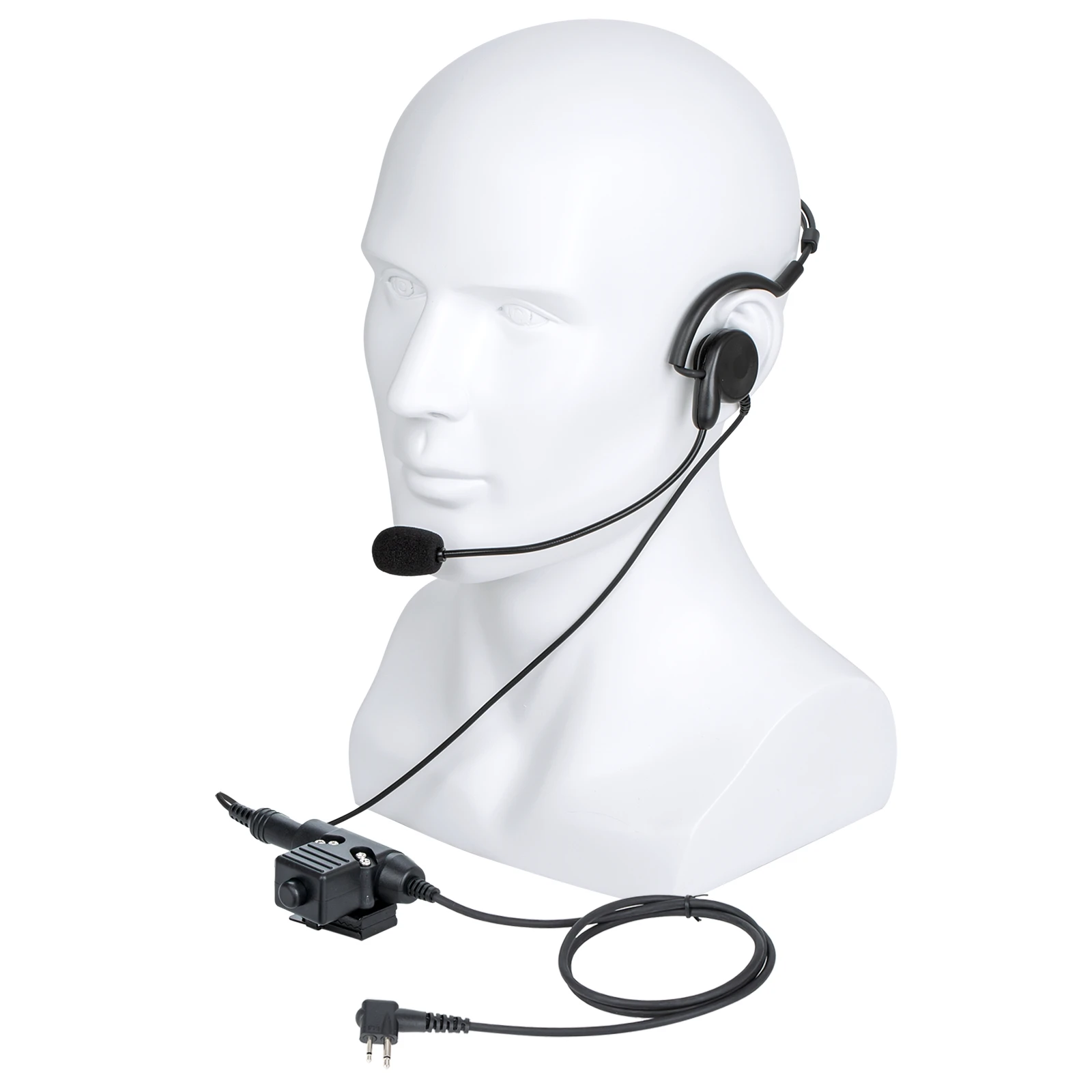 

walkie talkie Radio 7.1mm bone conduction Headset Earpiece Microphone with U94 PTT Adapter for Motorola GP-88 GP-2000 YEASU