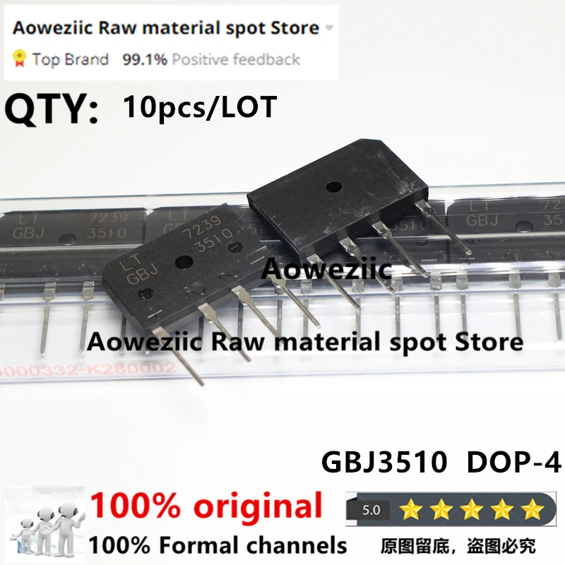 Aoweziic 100% New Original 2KBP06M GBJ1510 GBJ2510 GBJ3510 D25SB80 D3SBA60 D3SB80 Rectifier Dridge