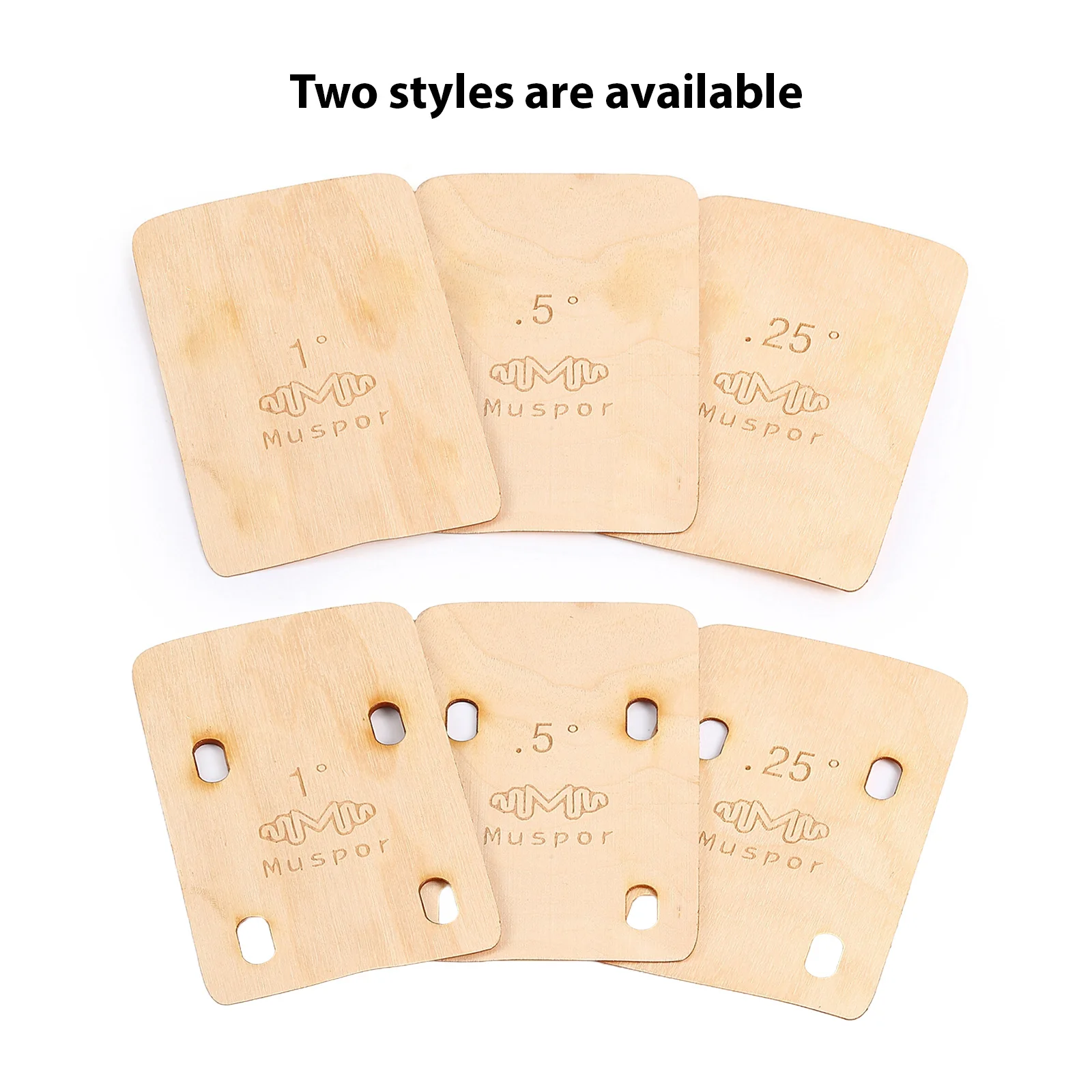 Muspor 3pcs Guitar Neck Shims Portable Bass Neck Plate Tool Solid Maple Wood Guitar Neck Shim  0.25/0.5/1 Guitar Neck Plate Tool