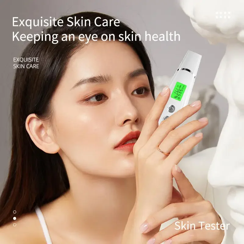 Portable Facial Skin Analyzer Measures facial/body moisture and oil content  Analyzer Precise detection with intelligent an