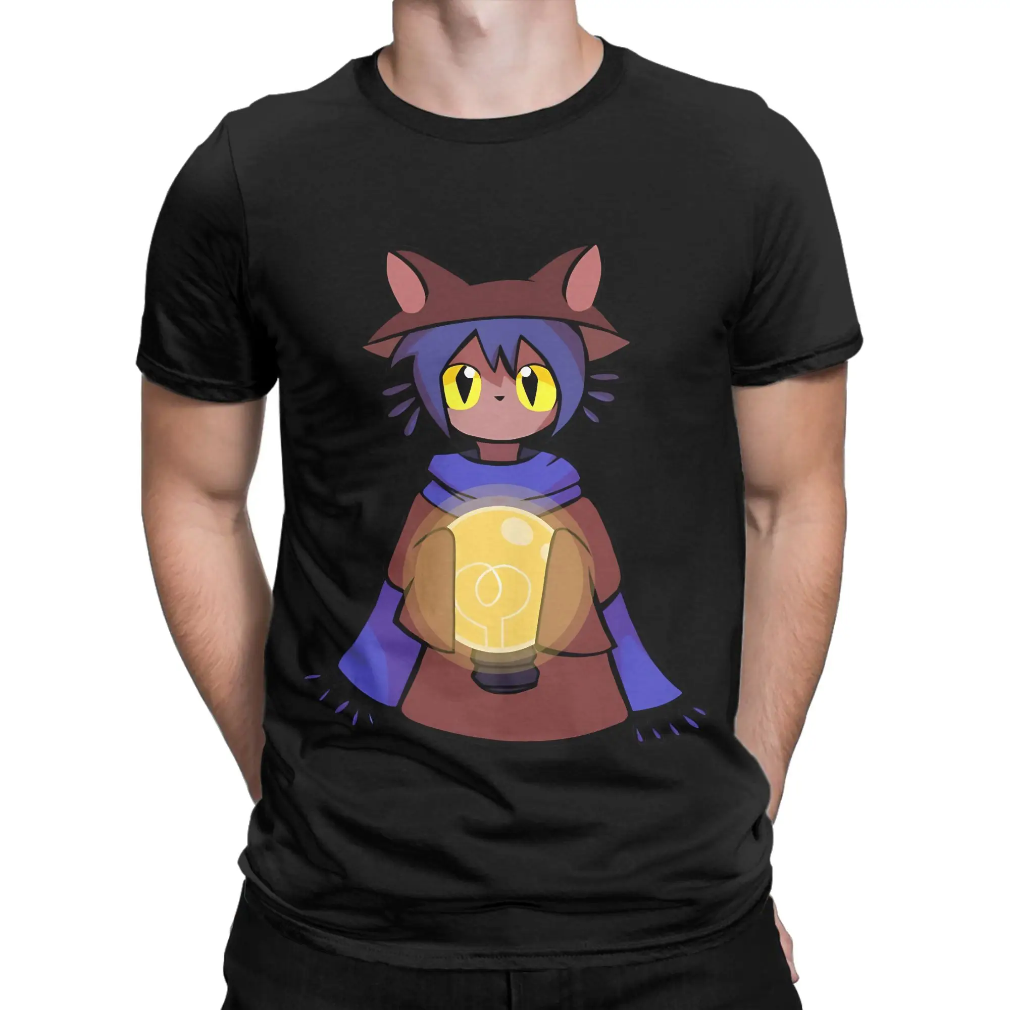 Niko OneShot Classic Funny 100% Cotton T-Shirt OneShot Tees Tops For Men