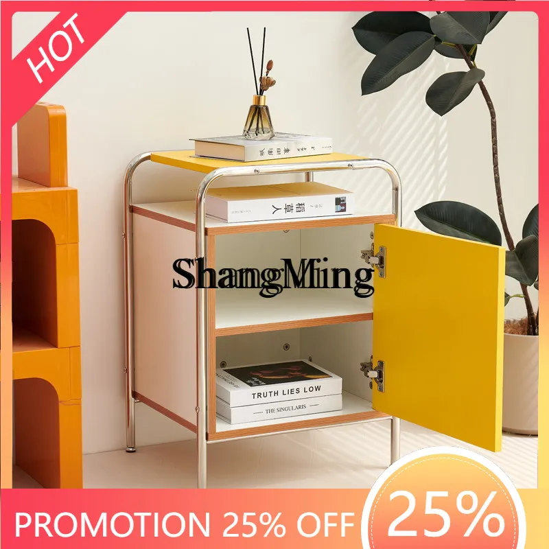 

FG stainless steel bedside cabinet, bedroom storage, modern simple small cabinet