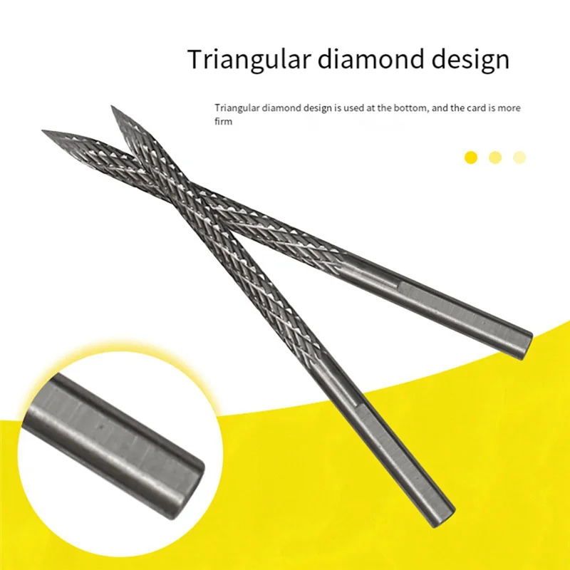 

AEE6-2Pack Tire Bit Multi Sizes Tire Repair Carbide Burr Drill Bit Tire Patches Plug Cutters Wire Cutter Reamer Drill 6Mm 8Mm